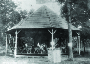 1902 E. Joy Morris carousel at Quassy Lake Amusement Park in CT.