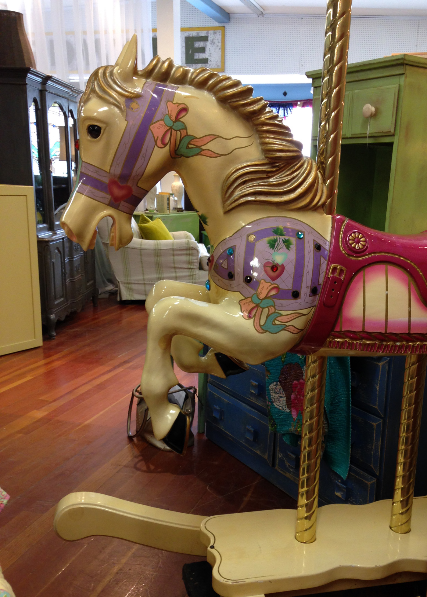 WOODEN ROCKING HORSE – SOLD 