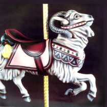 Rare Looff Ram With Belly Stamp