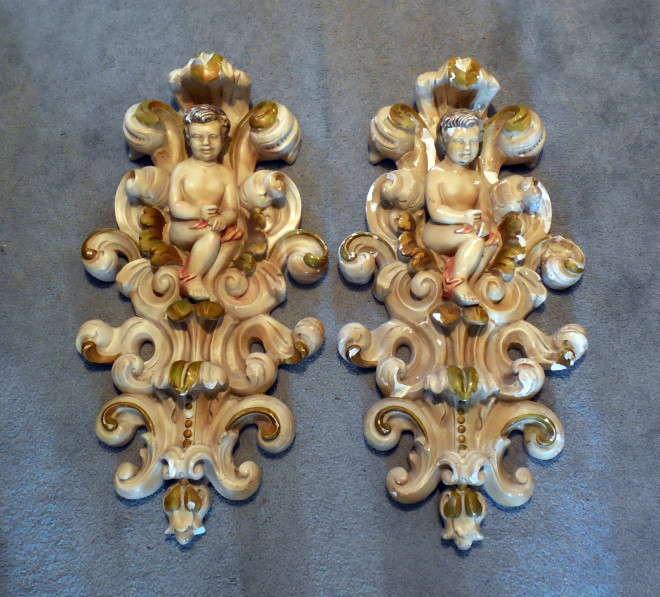 Early 1900s Plaster Carousel Shields | AntiqueCarousels.com