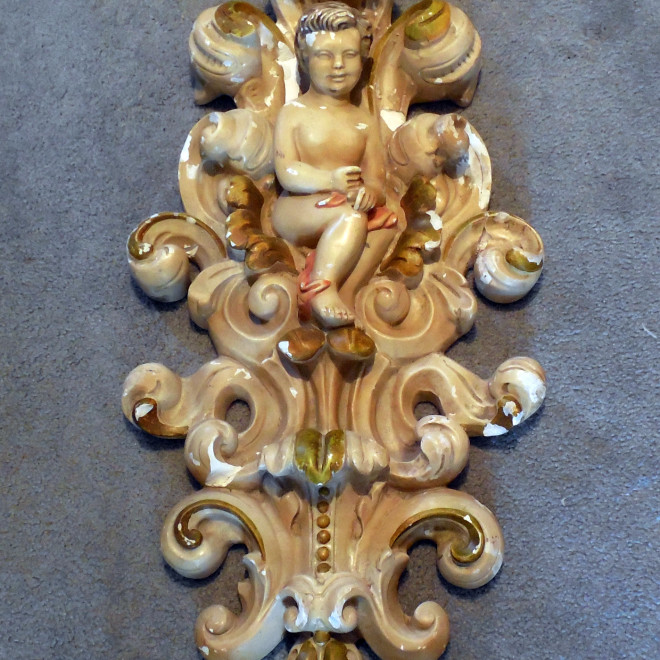 Early 1900s Plaster Carousel Shields | AntiqueCarousels.com