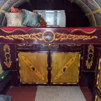 Circa Mid-Late 1800s Bow-top Gypsy Wagon